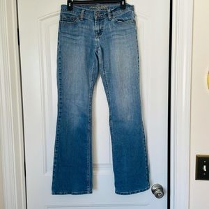 American Eagle Jean Boot Cut Jeans Mid Rise Size 4 Comfy!